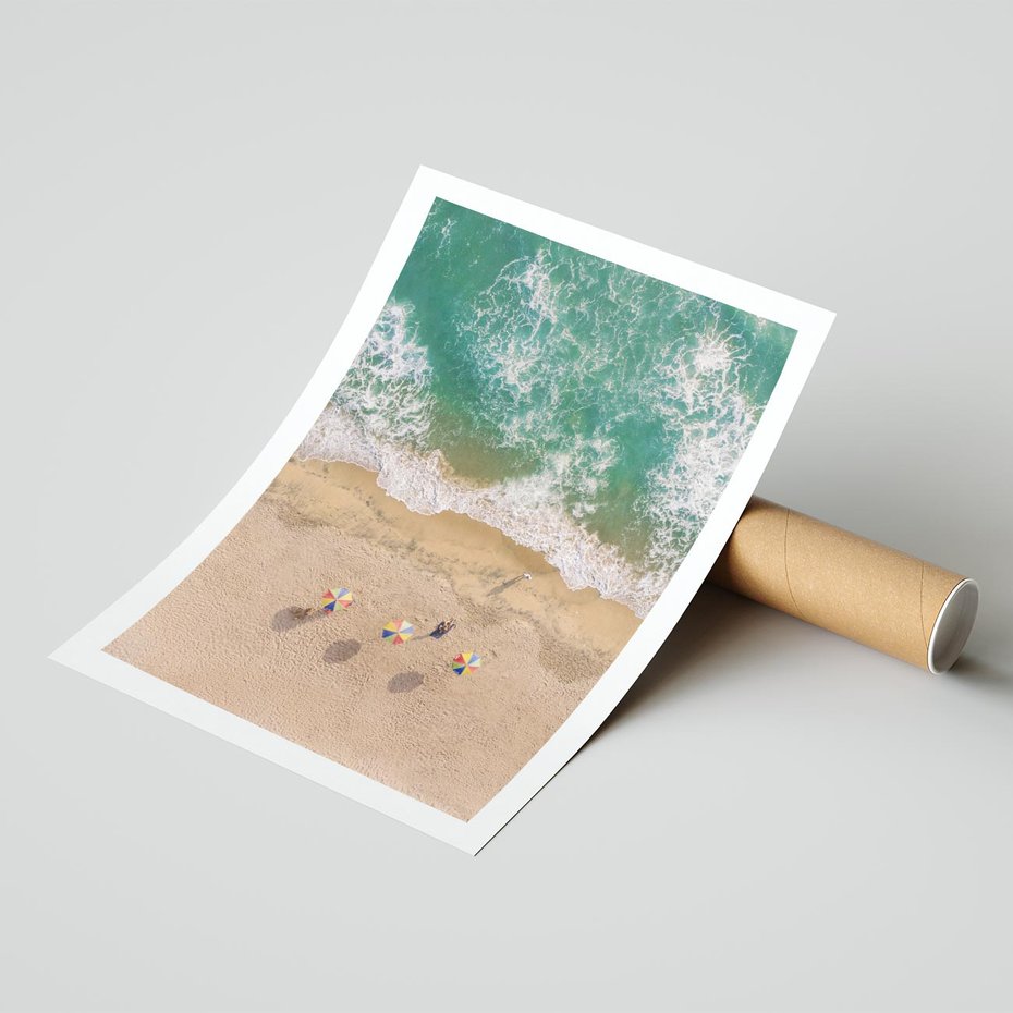 Plakat bez ramy 50x70 - Letnie Wakacje na Horyzoncie - plaża, morze