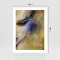 Plakat bez ramy 30x40 - Graficzna ekspresja kobiecego portretu - portret, grafika