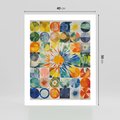 Plakat bez ramy 40x50 - Rozkwitające Wzory Abstrakcji - abstrakcyjny obraz, mnogość kolorów