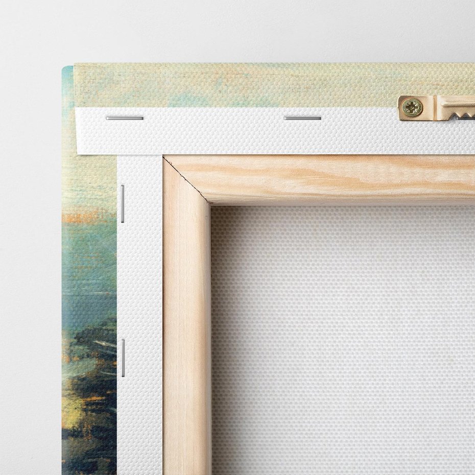 Obraz na płótnie 100x70 - "Pejzaż w Saint-Ouen" (1886–1888) Georges Seurat - Repodukcja - reprodukcja, obraz na płótnie