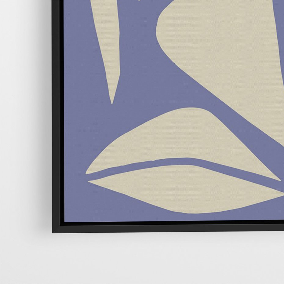 Obraz w ramie 50x70 - Echa Wizualnej Transcendencji - skandynawski styl, plakat - rama czarna