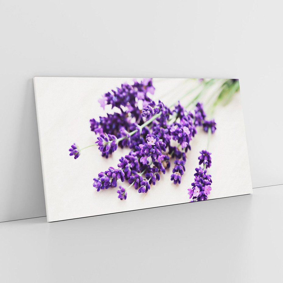 Obraz na płótnie 140x70 - Urok lawendowych kwiatów - lawenda, kwiaty