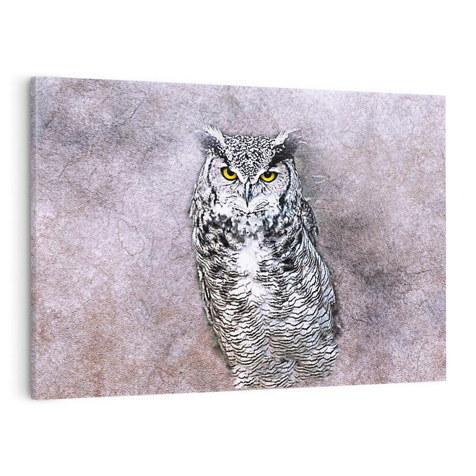 Obraz na płótnie 100x70 - Sztuka abstrakcyjna: Pies - sowa, sztuka