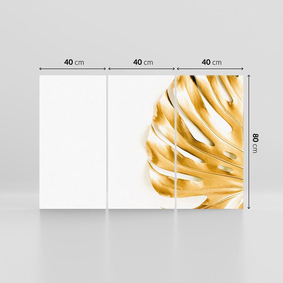 Obraz na płótnie 120x80 - Przyjemność dla Oczu - złote, liście