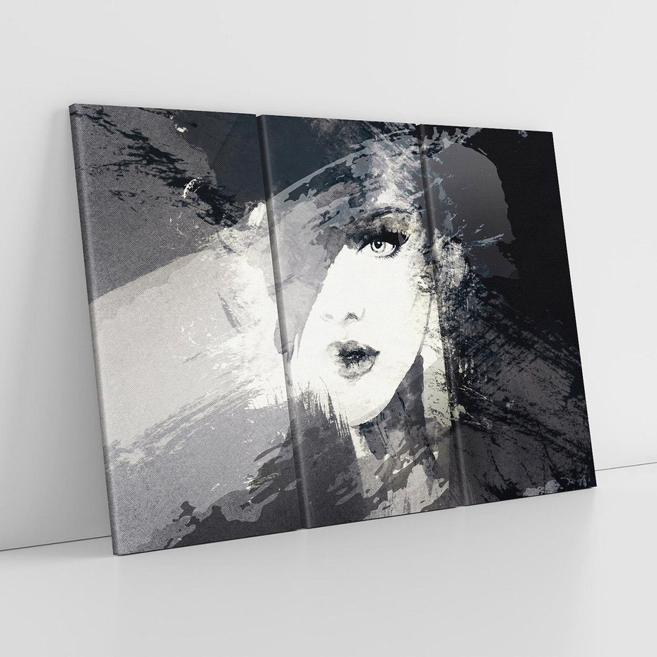 Obraz na płótnie 120x80 - Abstrakcyjna wizja kobiety - abstrakcja, kobieta