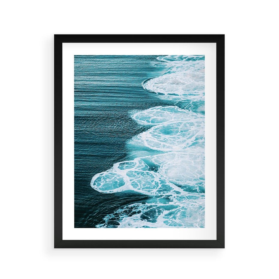 Plakat w ramie 40x50 - Morska potęga - morze, ocean - rama czarna