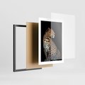 Plakat w ramie 30x40 - Elegancja Jaguarowej Pantery - jaguar, pantera - rama czarna