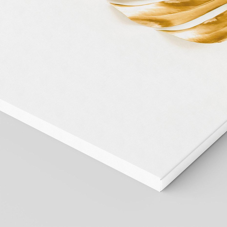 Obraz na płótnie 70x70 - Przyjemność dla Oczu - złote, liście