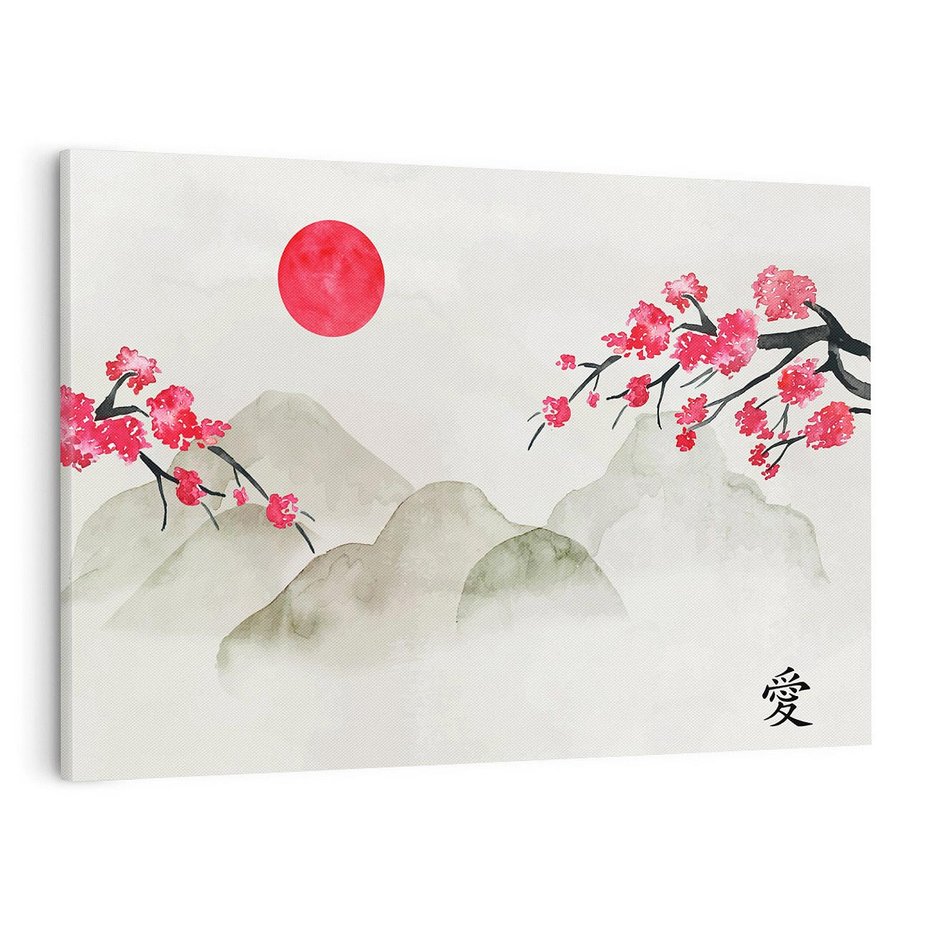 Obraz na płótnie 100x70 - Harmonia Japandi - styl japandi, japonia