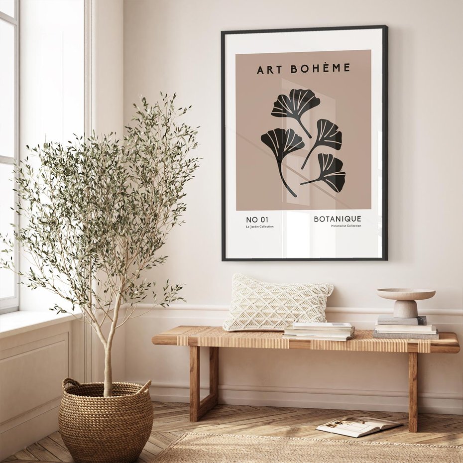 Plakat bez ramy 30x40 - Botaniczne wymysły - sztuka boho, plakat