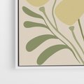 Obraz w ramie 50x70 - Uspokojenie Wśród Roślin - nowoczesny plakat, roślinność - rama biała
