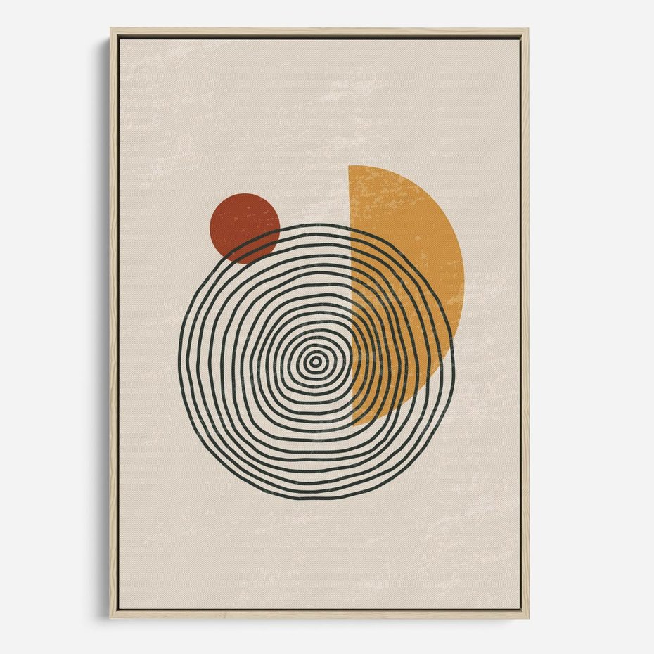 Obraz w ramie 80x120 - Odbicia Wyobraźni - nowoczesna sztuka, minimalizm - rama drewno