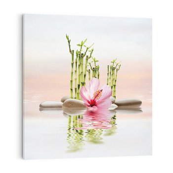 Obraz na płótnie 50x50 - Harmonia i relaks - spa, bambus