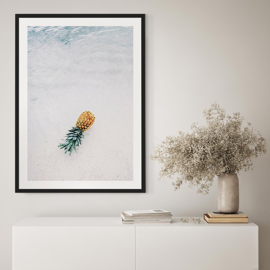 Plakat bez ramy 21x30 - Smak Tropików - morze, plaża