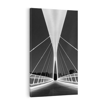 Obraz na płótnie 80x120 - Most nocą - Architektura - most, noc