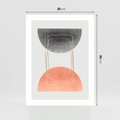 Plakat bez ramy 30x40 - Sztuka Abstrakcji - minimalistyczny boho obraz, abstrakcyjny