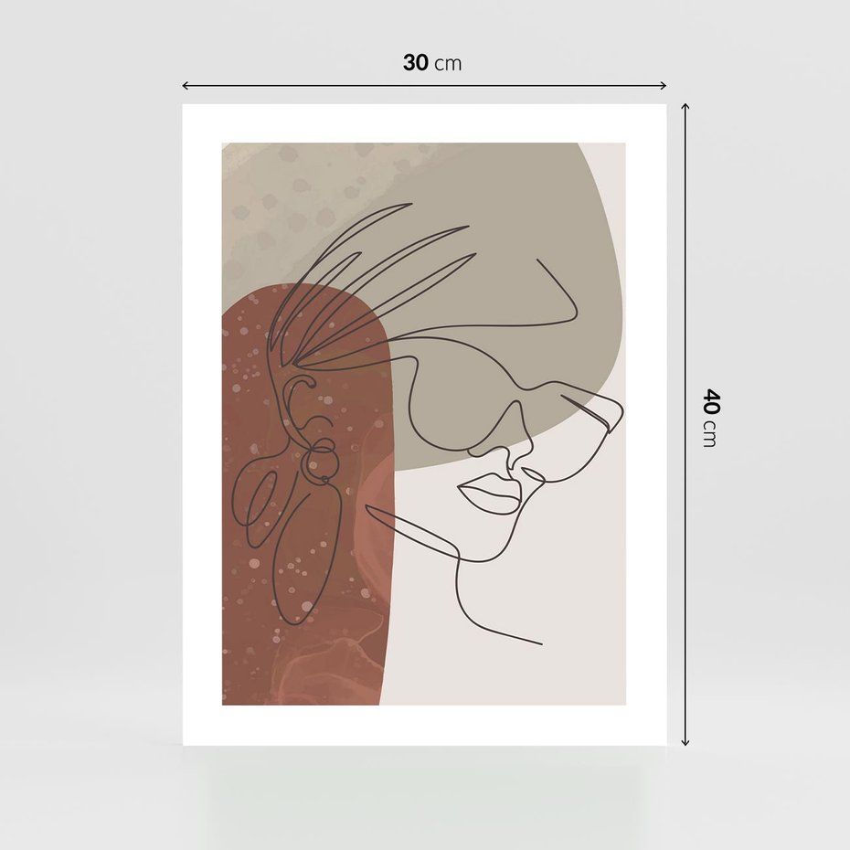 Plakat bez ramy 30x40 - Kreatywność na Tle Plam - abstrakcyjna grafika, plamy