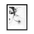 Plakat w ramie 40x50 - Eksplozja Kolorów - akwarela, abstrakcja - rama czarna