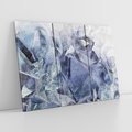 Obraz na płótnie 120x80 - Melodia mgieł i marzeń - abstrakcja w kolorze granatu, przypominająca górę lodową