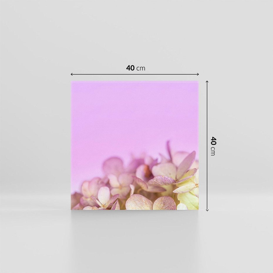 Obraz na płótnie 40x40 - Kwiatowa Uroda - kwiaty, hortensje