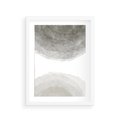 Plakat w ramie 30x40 - Impresje Energii - rozmyte cienie, abstrakcja - rama biała