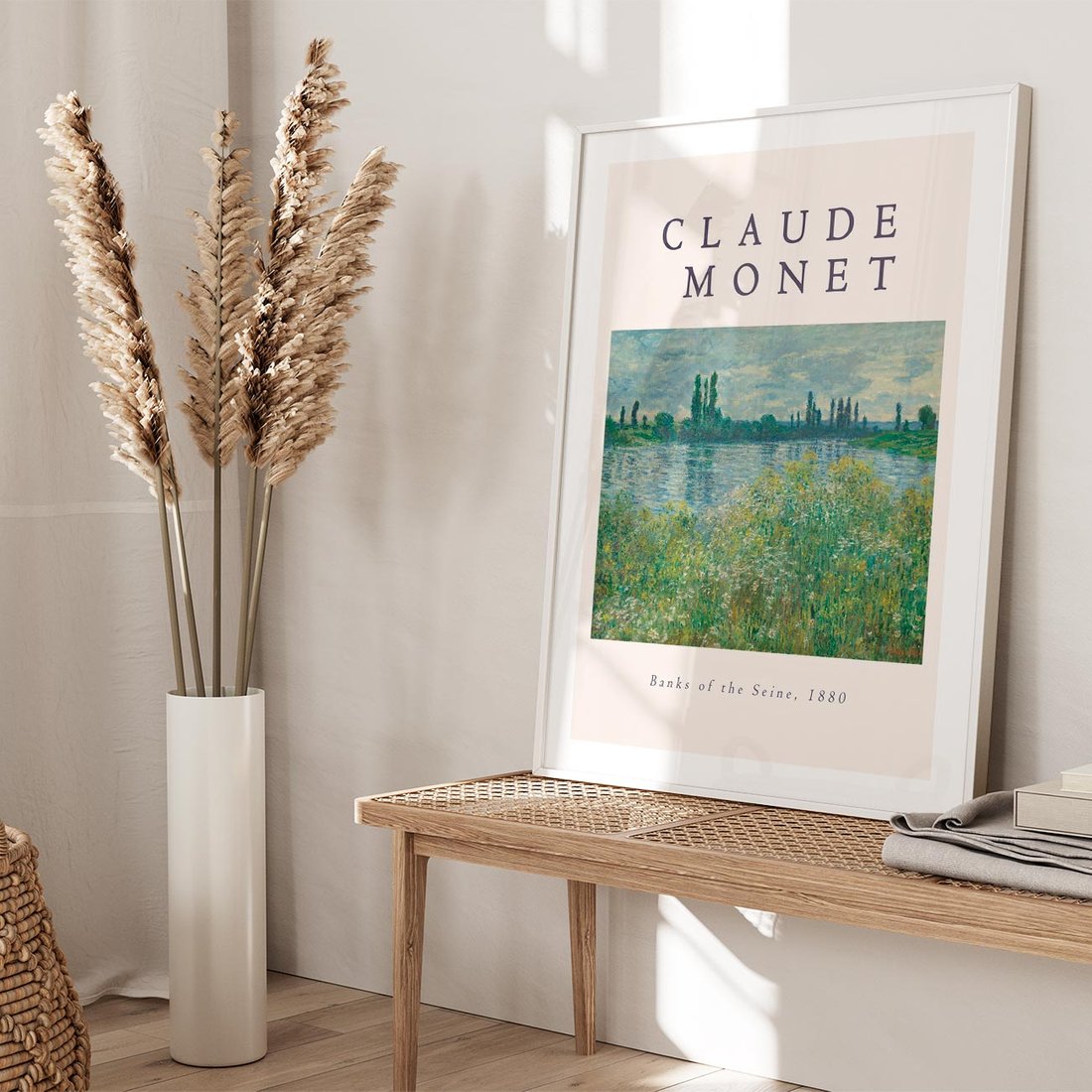 Plakat w ramie 30x40 - Claude Monet: Reprodukcja - Claude Monet, reprodukcja plakat - rama biała