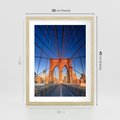 Plakat w ramie 30x40 - Most architektoniczne arcydzieło - most, architektura - rama drewno