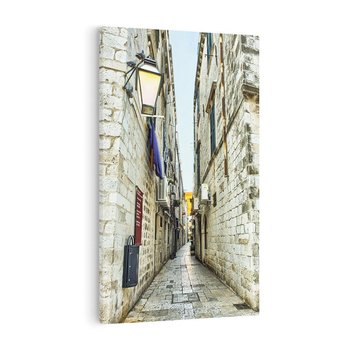 Obraz na płótnie 80x120 - Urok Włoskiej Uliczki - włoska, uliczka