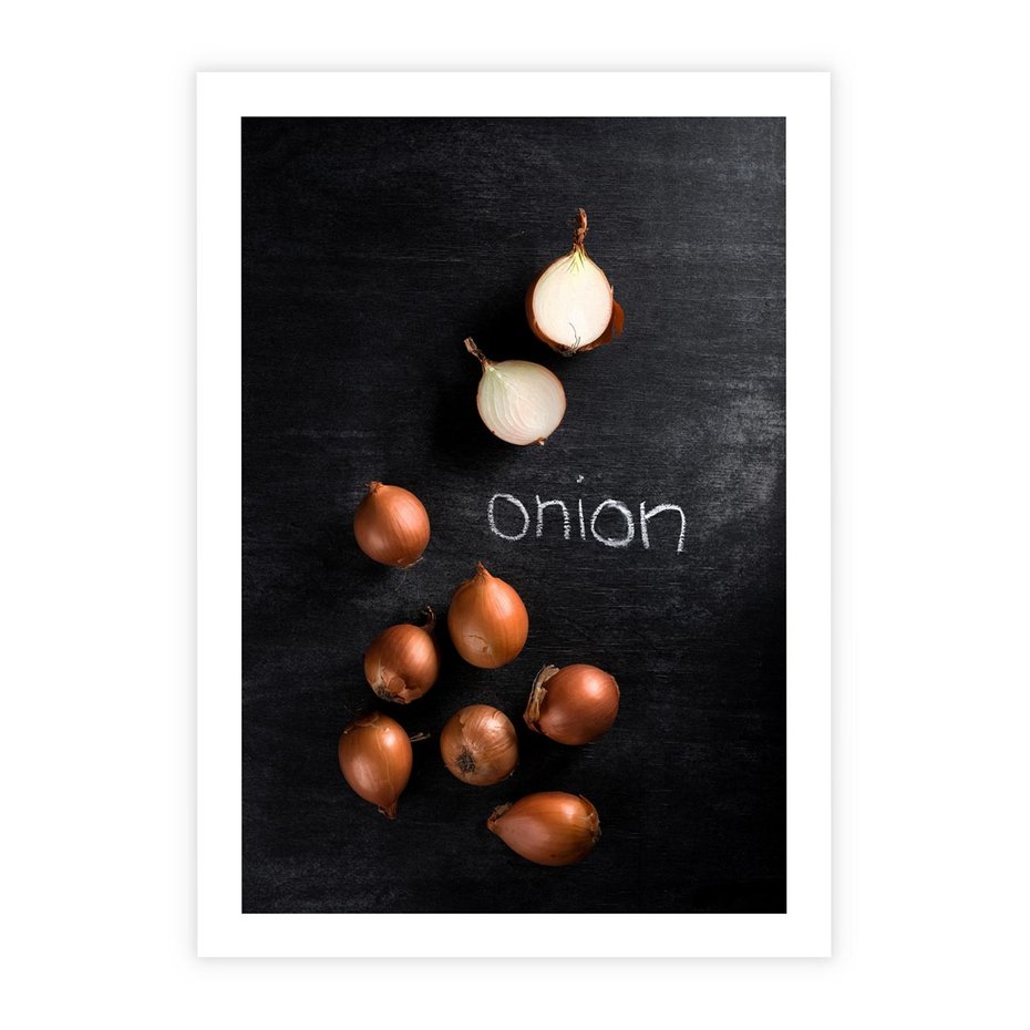 Plakat bez ramy 40x50 - Aromatyczne Inspiracje - cebula, kuchnia