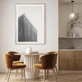 Plakat w ramie 30x40 - Wzorce Wysokości - architektura, wysoki wieżowiec - rama drewno