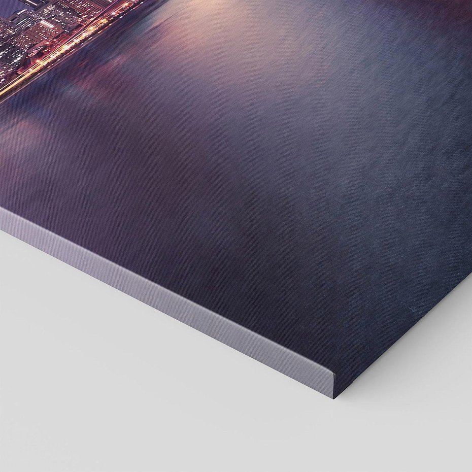 Obraz na płótnie 50x70 - Most w Nowym Jorku nocą - most, Nowy Jork