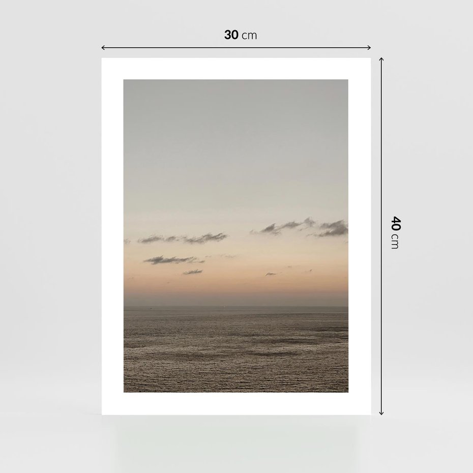 Plakat bez ramy 30x40 - Chwila Romantyzmu - morze, niebo