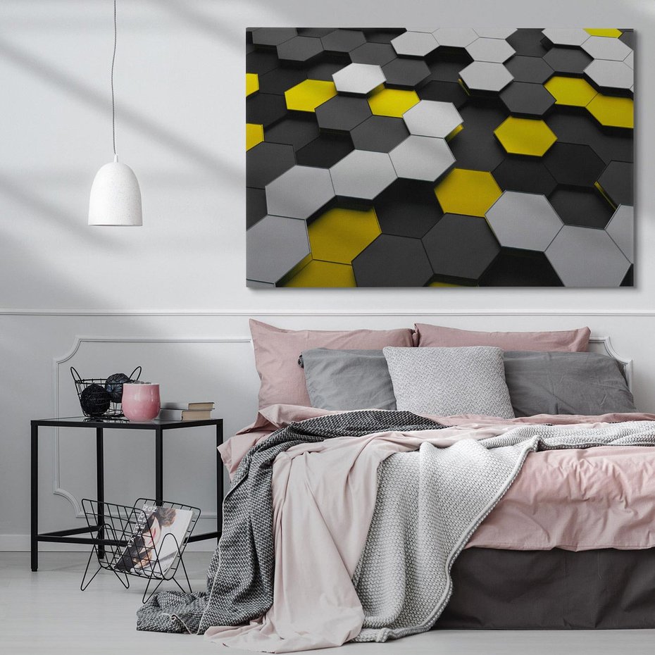 Obraz na płótnie 100x70 - Wymiar abstrakcji - 3D, abstrakcja