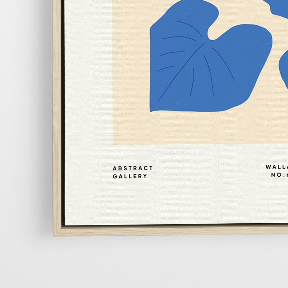 Obraz w ramie 70x100 - Rozświetlone Odbicia - lilie wodne, pastelowe kolory - rama drewno