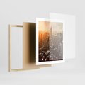 Plakat w ramie 40x50 - Nowojorska Skyline - Manhattan, Nowy Jork - rama drewno