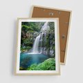 Plakat w ramie 50x70 - Tropikalny Wodospad - wodospad, tropikalny - rama drewno