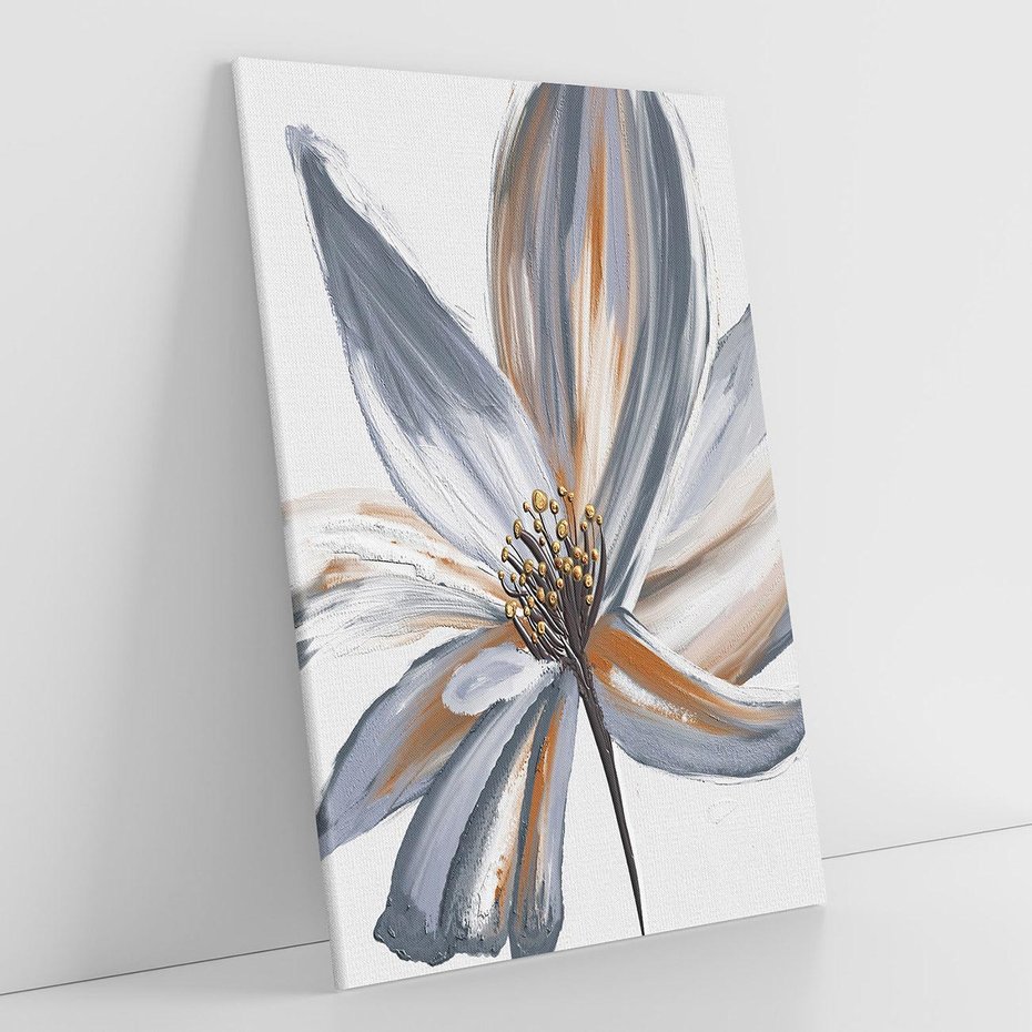 Obraz na płótnie 50x70 - Olejne kwiaty - wyraz emocji - kwiaty, malowane