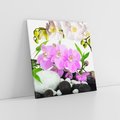 Obraz na płótnie 30x30 - Orchidea w SPA - spa, orchidea