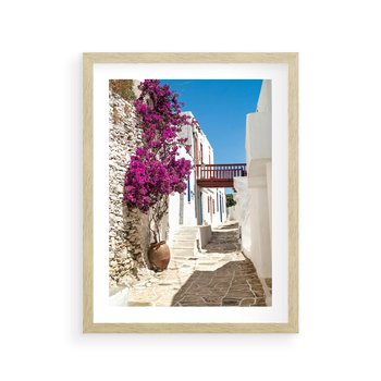 Plakat w ramie 50x70 - Kwiaty Chorwacji - kwiaty, Chorwacja - rama drewno