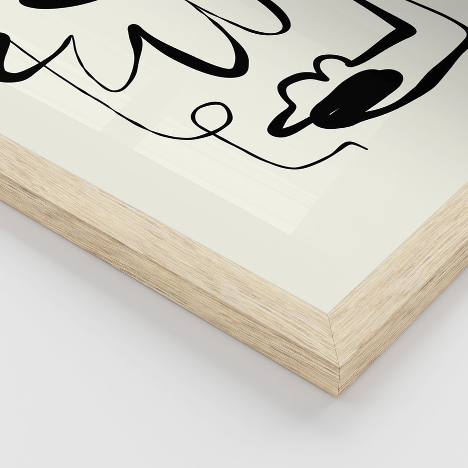 Zestaw obrazy w ramie 50x70 galeria - Abstrakcja, jak, Picasso, nowoczesny - rama drewno