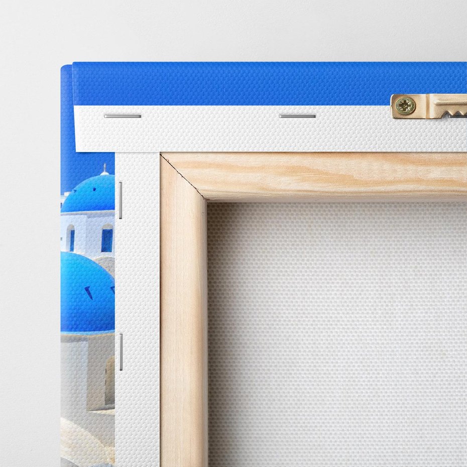 Obraz na płótnie 100x50 - Santorini i Morze Błękitów - Grecja, Santorini