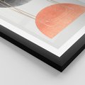 Plakat w ramie 30x40 - Sztuka Abstrakcji - minimalistyczny boho obraz, abstrakcyjny - rama czarna