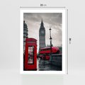 Plakat bez ramy 21x30 - Londyński Klimat Telefoniczny - Londyn, telefon