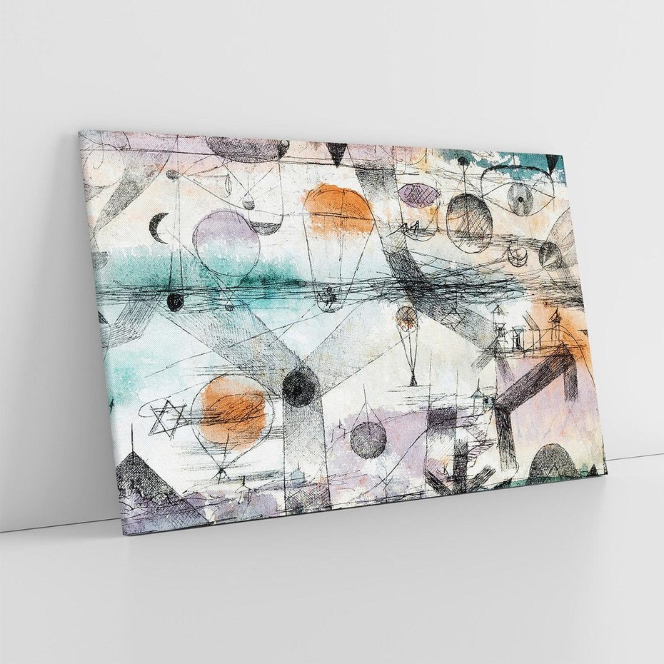 Obraz na płótnie 100x70 - In the realm of air 1917, Paul Klee - Reprodukcja - reprodukcja, obraz na płótnie