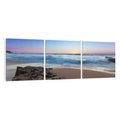 Obraz na płótnie 150x50 - Morze i Plaża - Spokój Oceanicznej Przestrzeni - morze, plaża