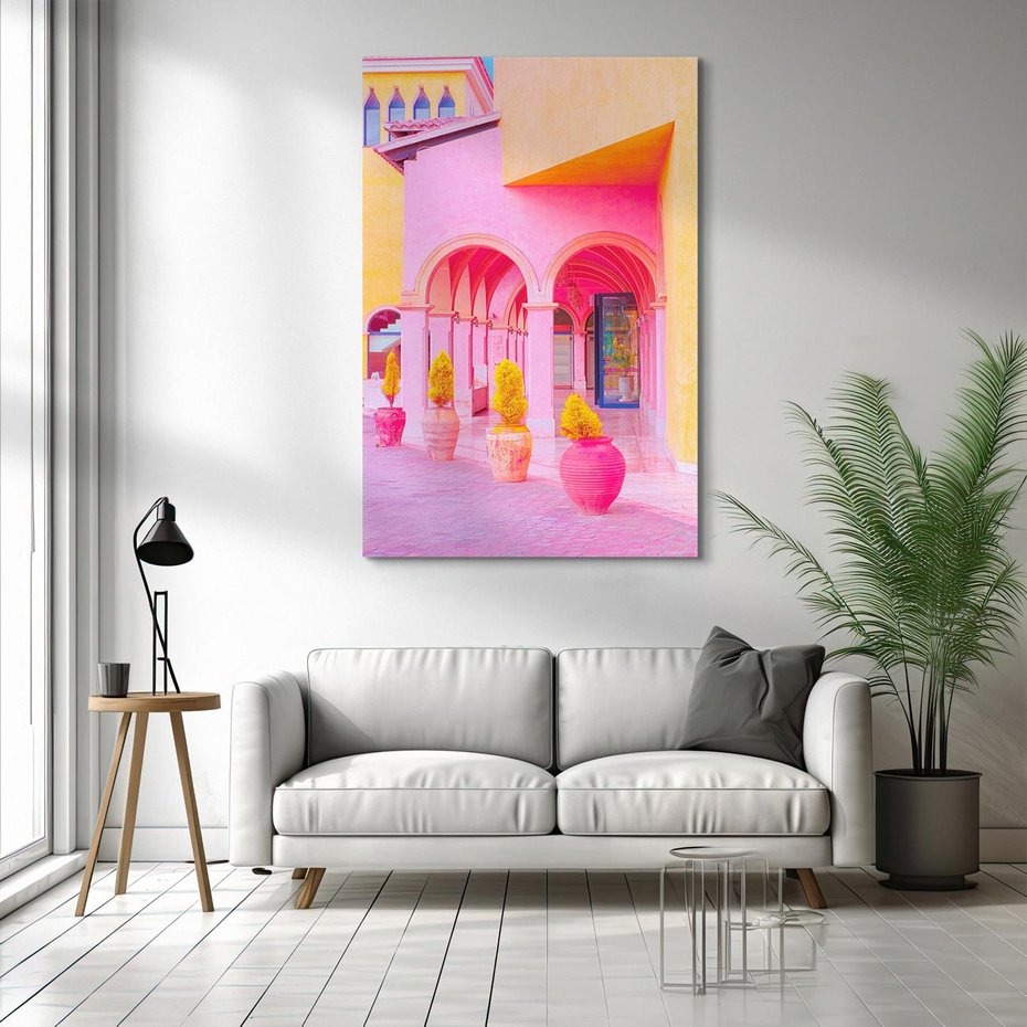 Obraz na płótnie 80x120 - Marokańskie pastele - marokański, pastele