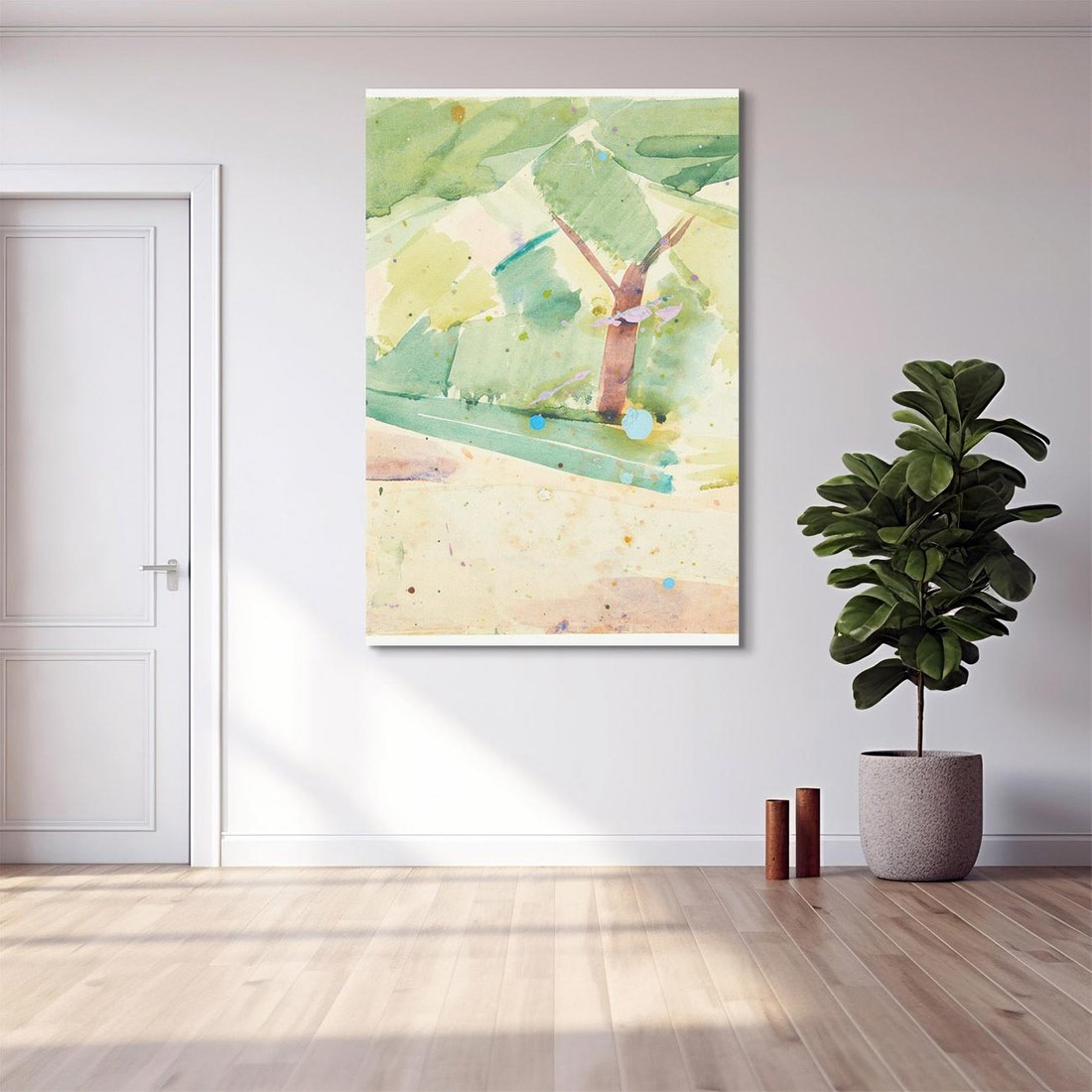 Obraz na płótnie 50x70 - "Color study Langelinie"  Edvard Weie - Reprodukcja - reprodukcja, obraz na płótnie