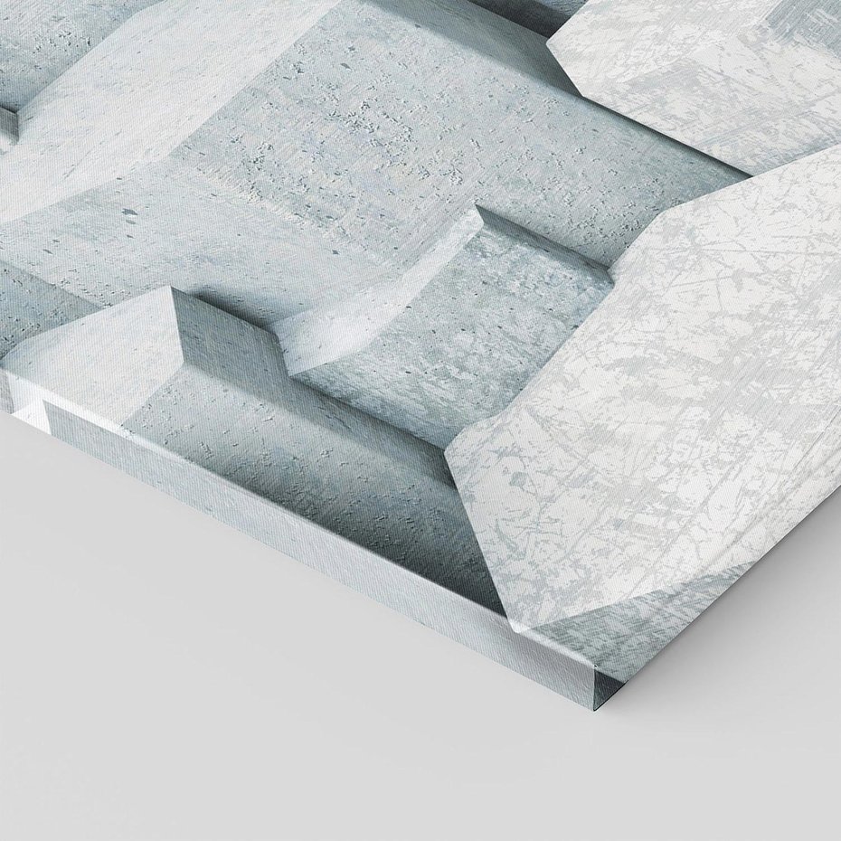 Obraz na płótnie 80x120 - Wymiarowe abstrakcje ożywiające przestrzeń - 3D, abstrakcja