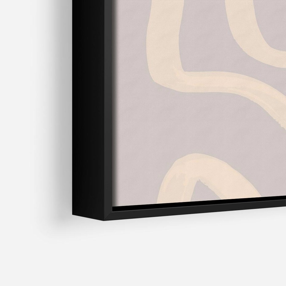 Obraz w ramie 50x50 - Nowoczesne Odbicia - minimalistyczny obraz, nowoczesny - rama czarna