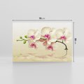 Obraz na płótnie 70x50 - Kwiatowa harmonia w SPA - orchidea, kwiat
